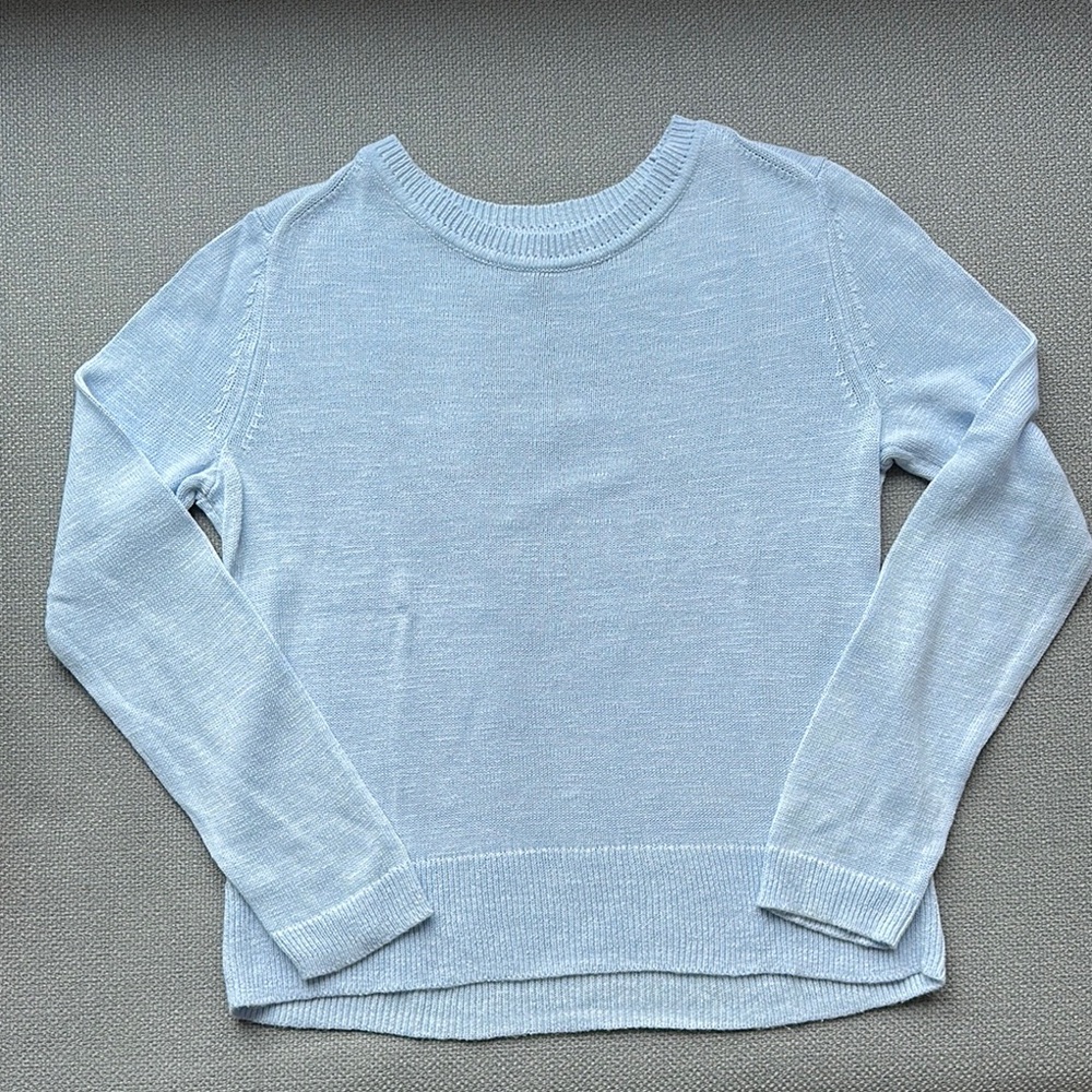 Banana Republic Blue Crew Neck Sweater Classic Knit